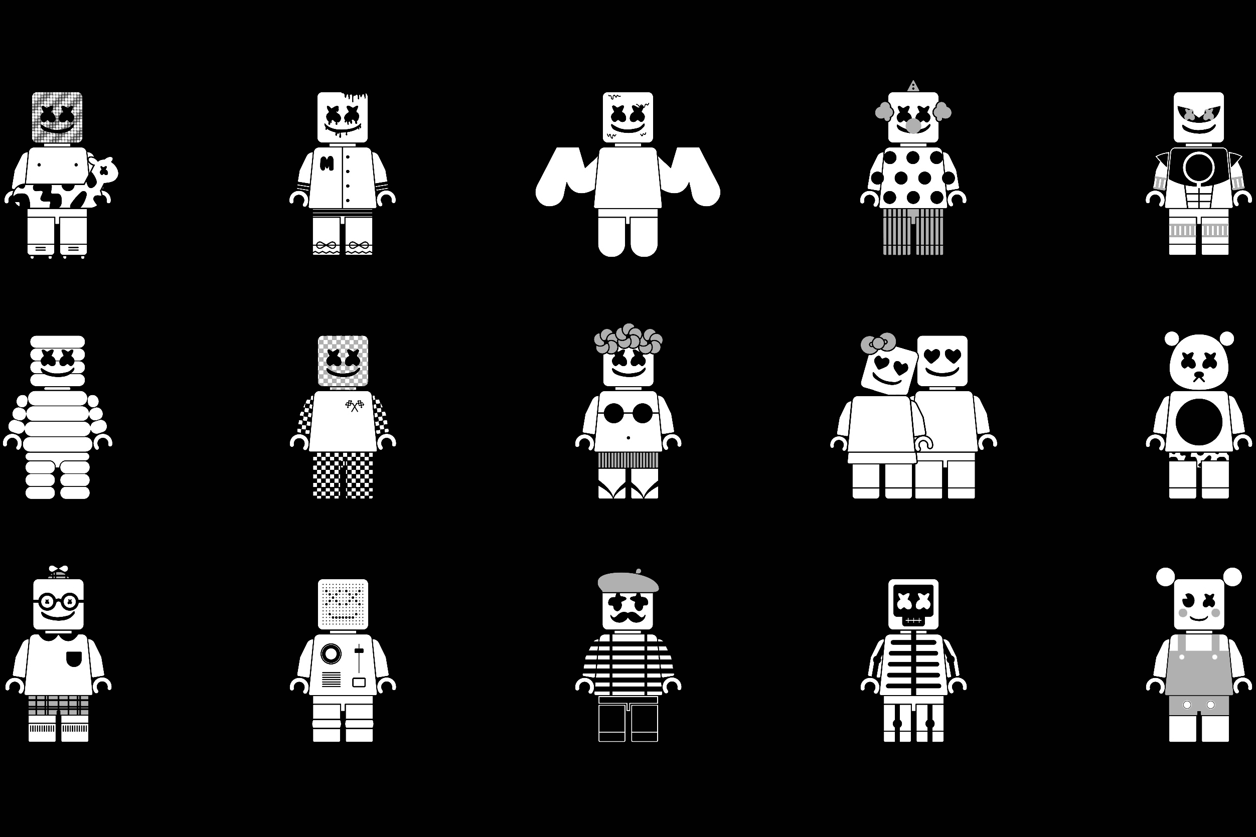 marshmello-grid